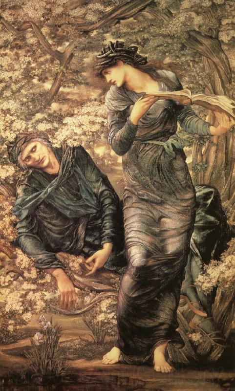 Sir Edward Coley Burne-Jones The Beguiling of Merlin Germany oil painting art